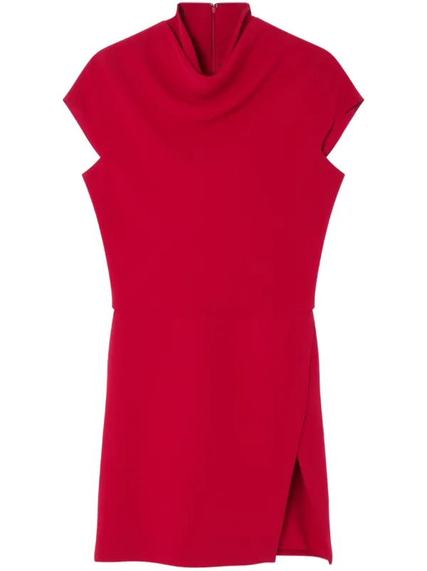 ワンピース VERSACE Women Mid Skirts 1018475 1A124971RB30 Red Versace Draped front-slit Mini Dress | Red | FARFETCH