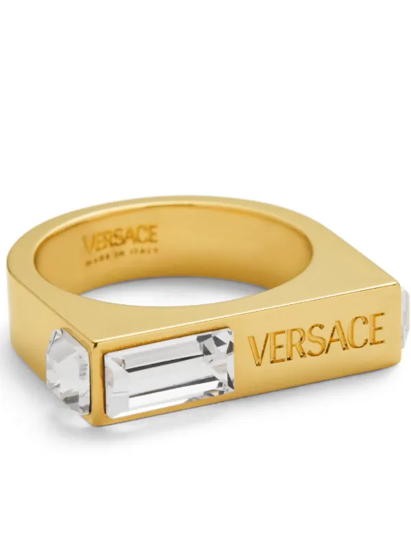Versace ring gold sales
