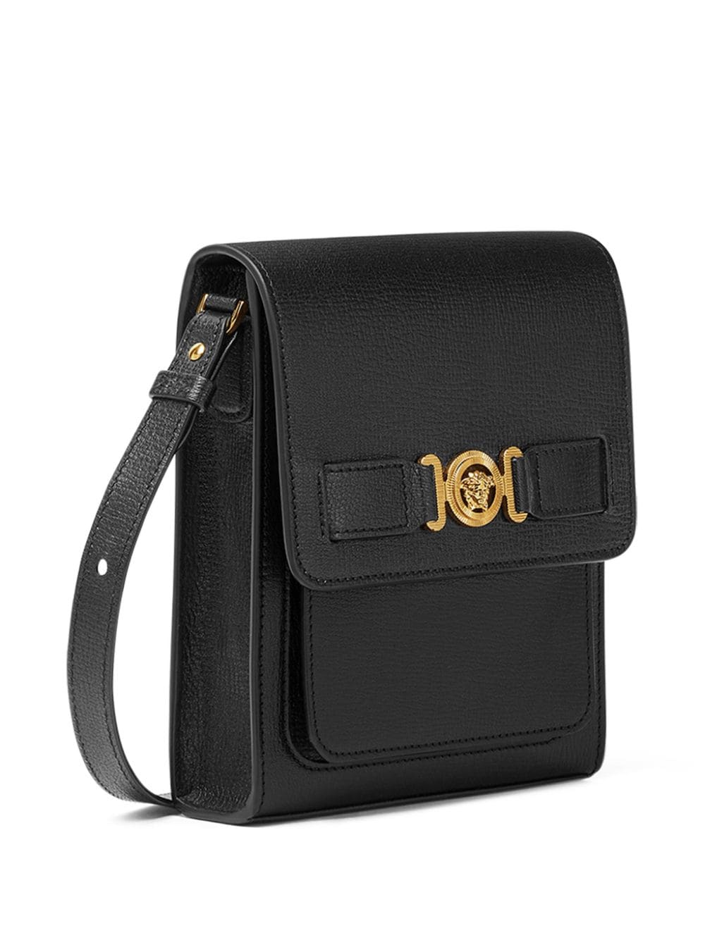 Shop Versace Medusa Biggie Cross Body Bag In Black