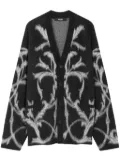 Versace Acanthus Leaves cardigan - Black