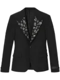 Versace embellished grain-de-poudre blazer - Black