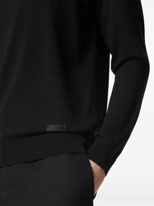 【送料&関税込】Versace Sweater With Side Buckles VERSACE Buckle Knit Sweater | REVERSIBLE
