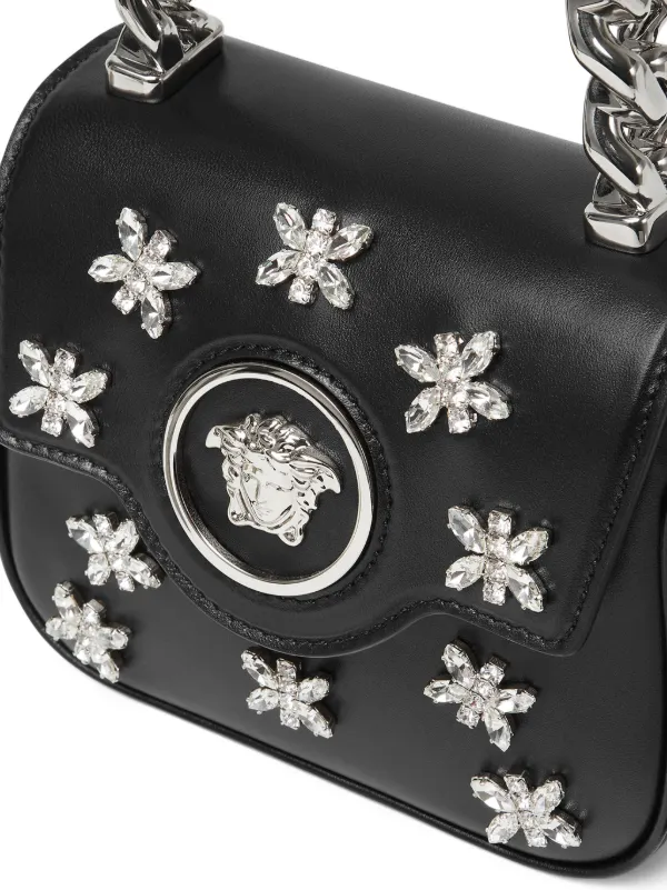 Versace Crystal La Medusa Mini Bag Black FARFETCH IE