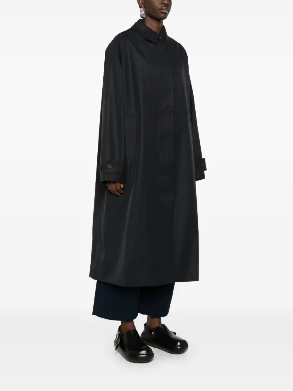 【関税込み】Studio Nicholson ネイビー Holin トレンチコート Studio Nicholson Holin トレンチコート | ブルー | FARFETCH JP
