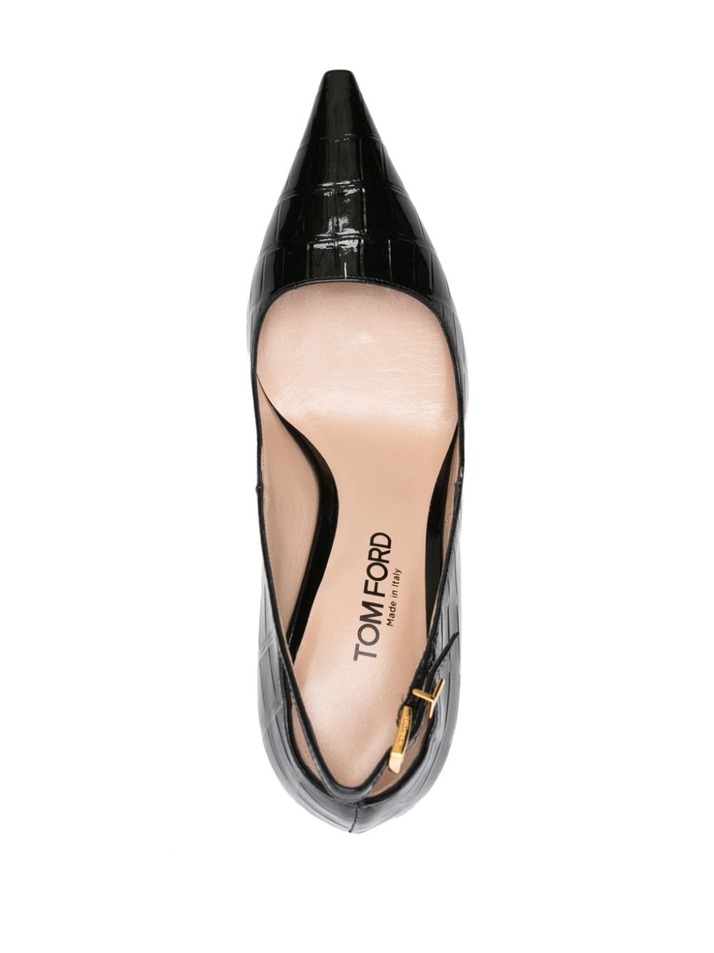 Shop Tom Ford 80mm Leather Pumps In Black