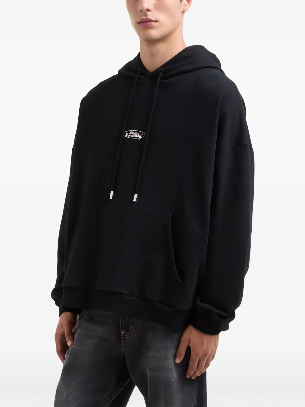 GCDS Spikey Dice hoodie Zwart