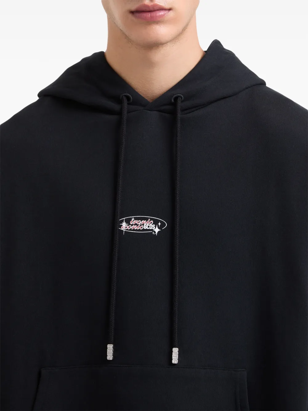 GCDS Spikey Dice hoodie Zwart
