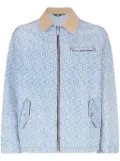 GCDS monogram denim Harrington jacket - Blue