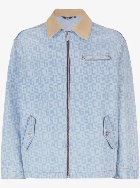 GCDS monogram denim Harrington jacket