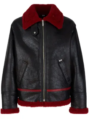 Dolce & Gabbana Leather Bomber Jacket | Brown | FARFETCH CA