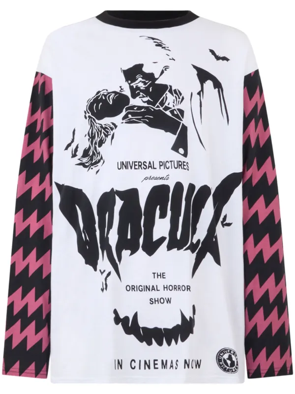 GCDS Dracula-print Long Sleeve t-shirt | White | FARFETCH