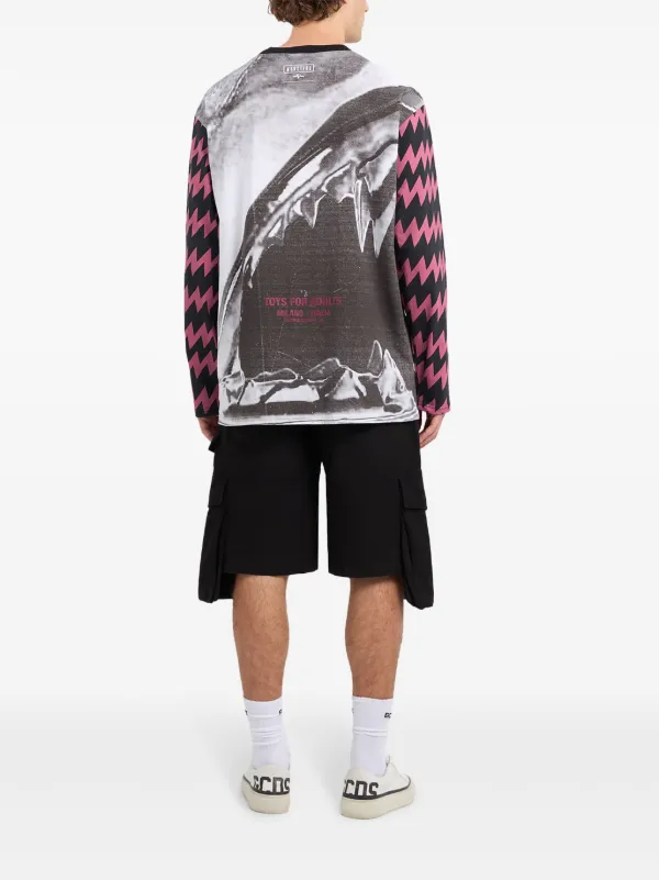 GCDS Dracula-print Long Sleeve t-shirt | White | FARFETCH