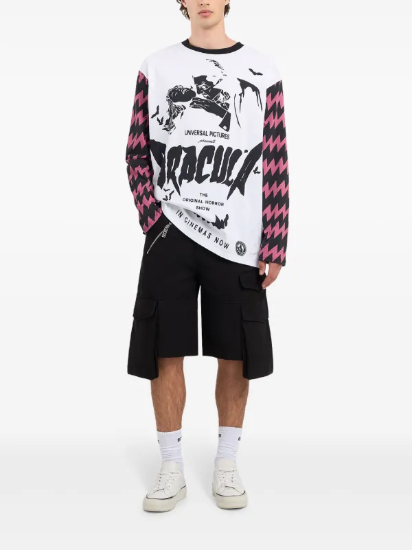 GCDS Dracula-print Long Sleeve t-shirt | White | FARFETCH
