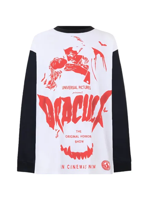 GCDS Dracula-print long sleeve t-shirt