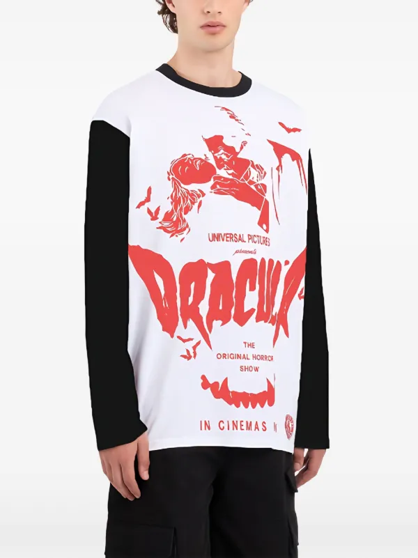 GCDS Dracula-print Long Sleeve t-shirt | White | FARFETCH