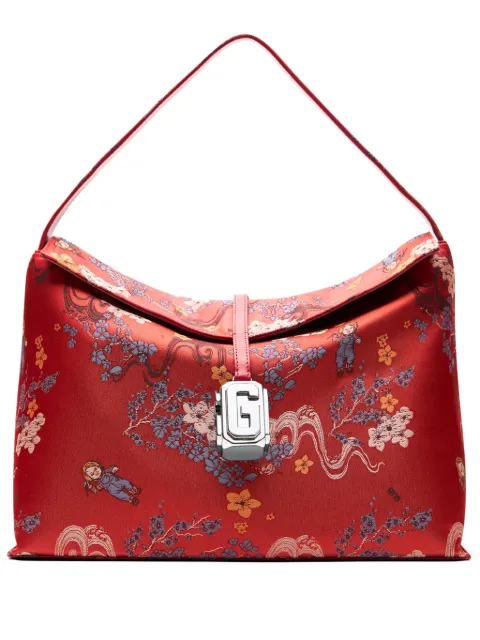GCDS large jacquard Comma bag