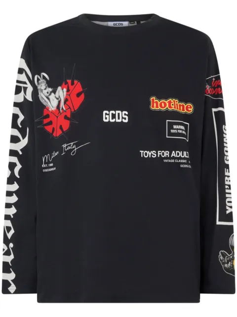GCDS Camiseta com estampa de logo