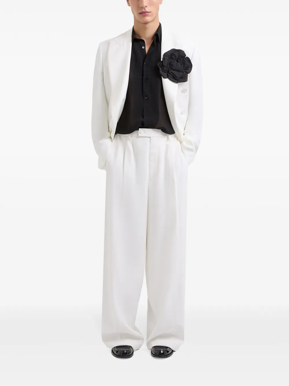 GCDS georgette shirt - Zwart