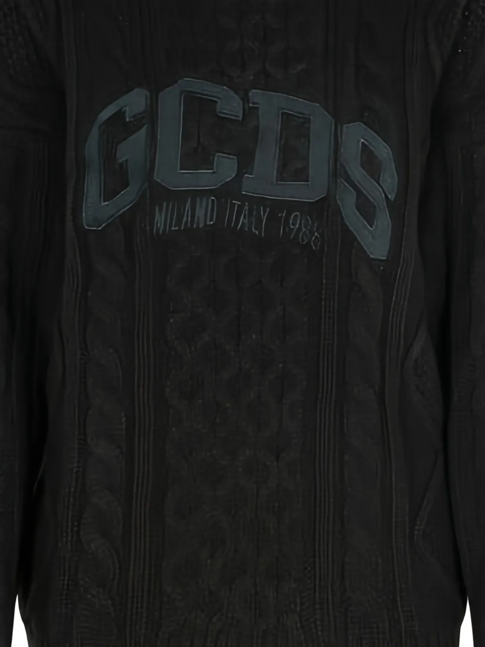 GCDS logo cable-knit sweater | Knitted Sweaters | Image 2