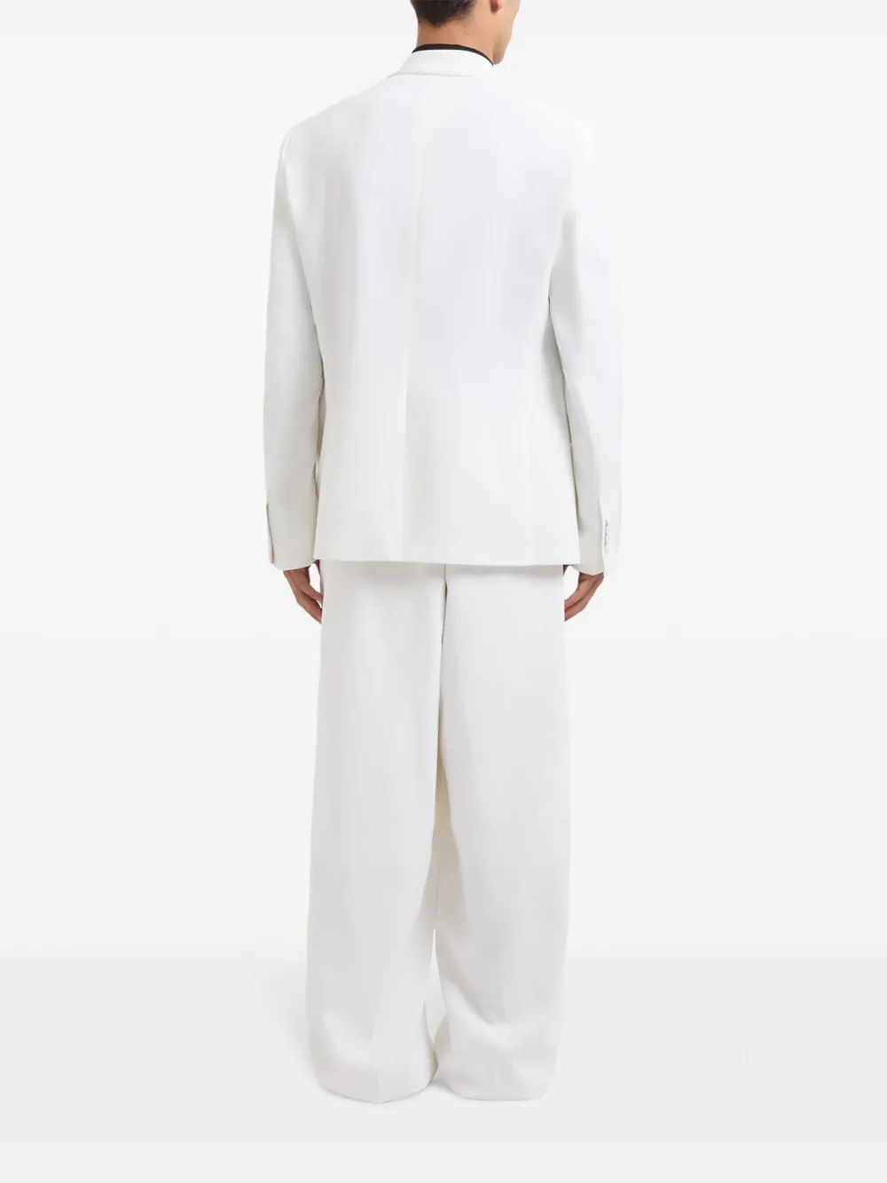 GCDS Enver satijnen blazer Wit