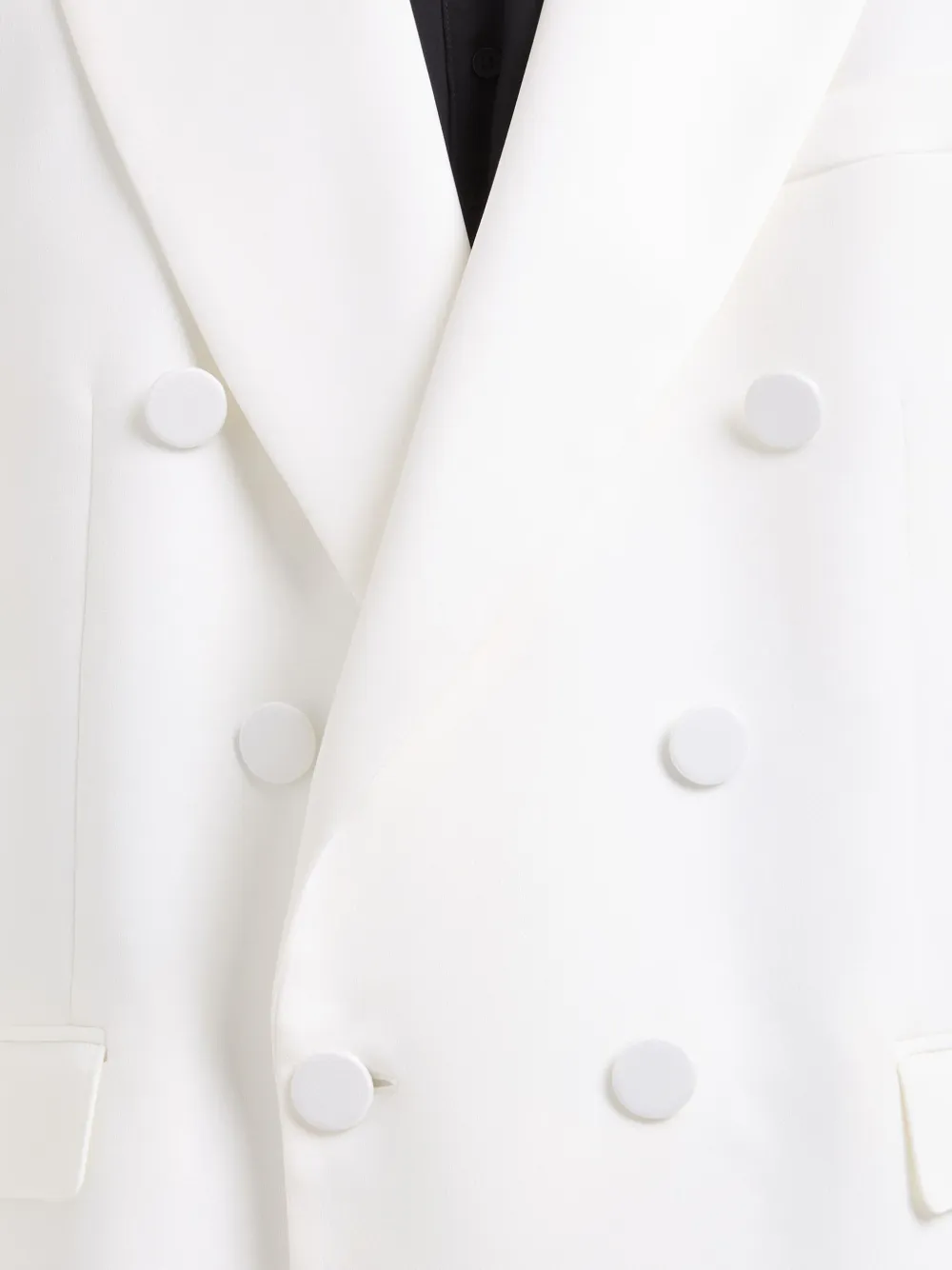 GCDS Enver satijnen blazer Wit