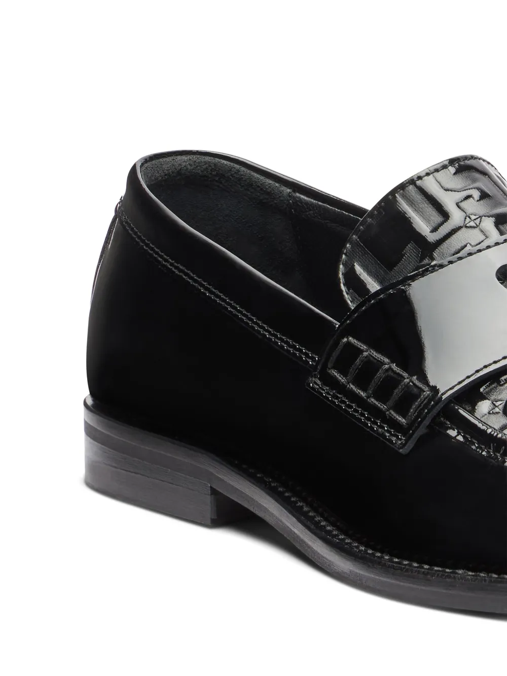 GCDS Wirdo loafers met monogram-print Zwart