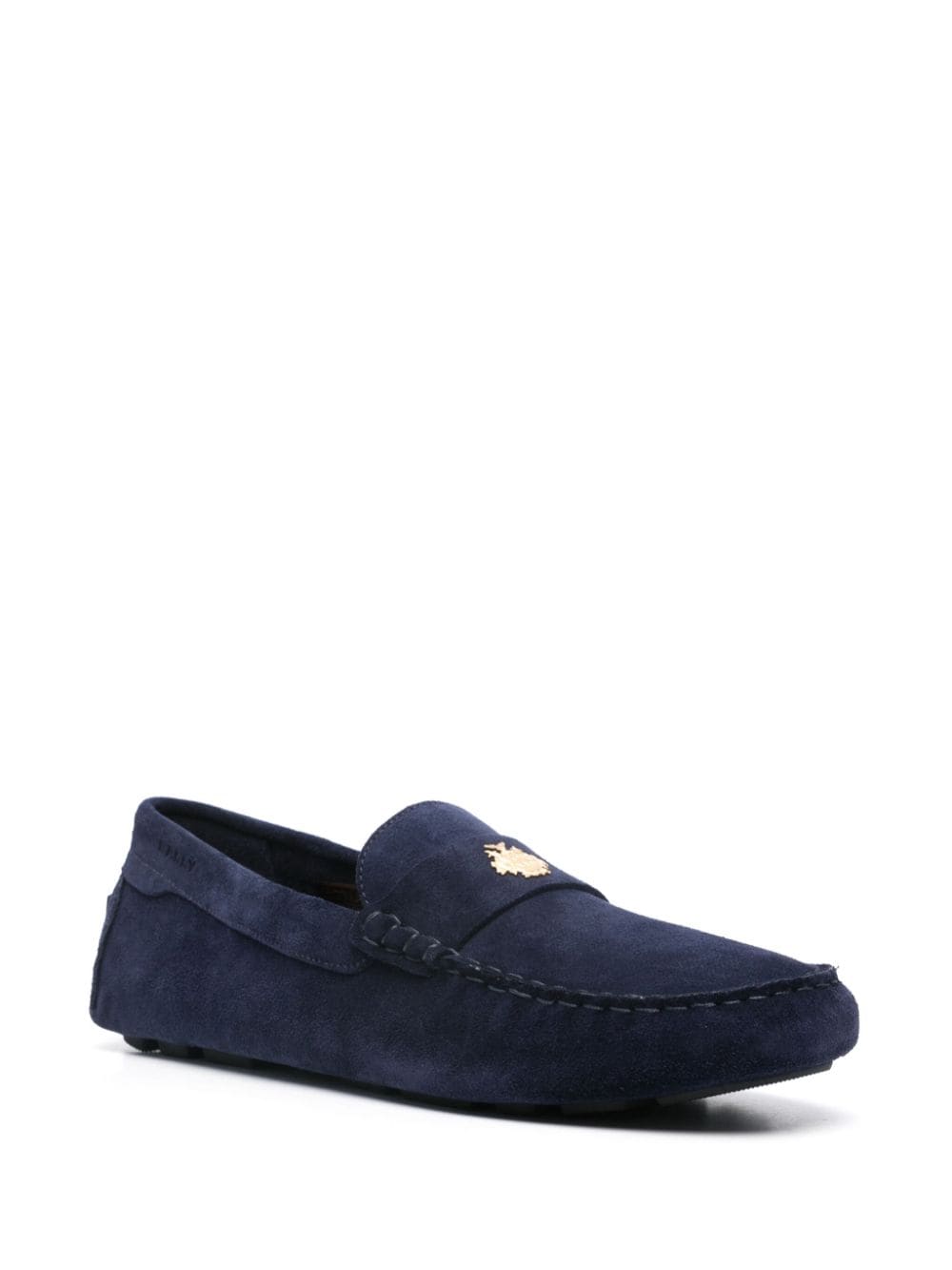 Bally Loafers met logoplakkaat - Blauw