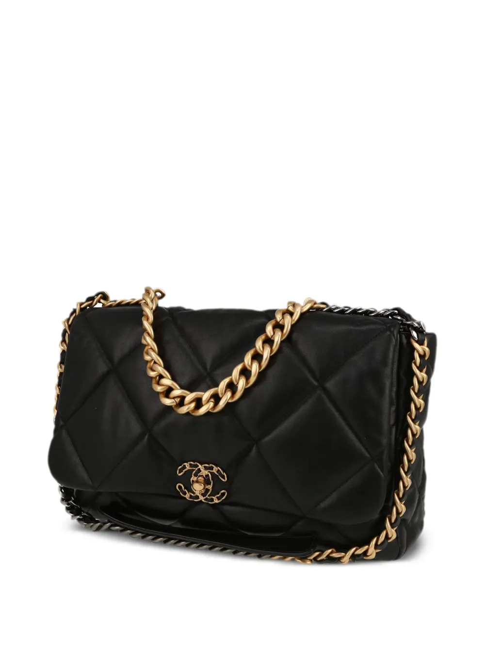 CHANEL Pre Owned Borsa a Spalla 19 Grande Nero FARFETCH IT