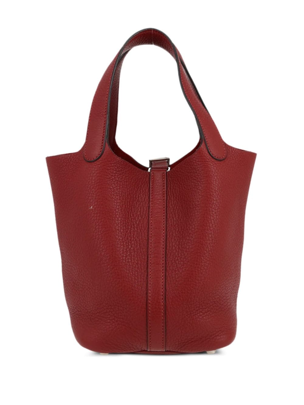 Pre-owned Hermes Picotin Handbag In Red