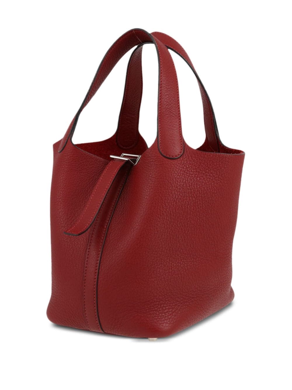 Pre-owned Hermes Picotin Handbag In Red