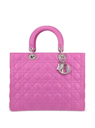 Chistian Dior★クリスチャンディオール★handbag★ハンドバッグ Christian Dior Pre-Owned レディ ディオール ハンドバッグ | ピンク
