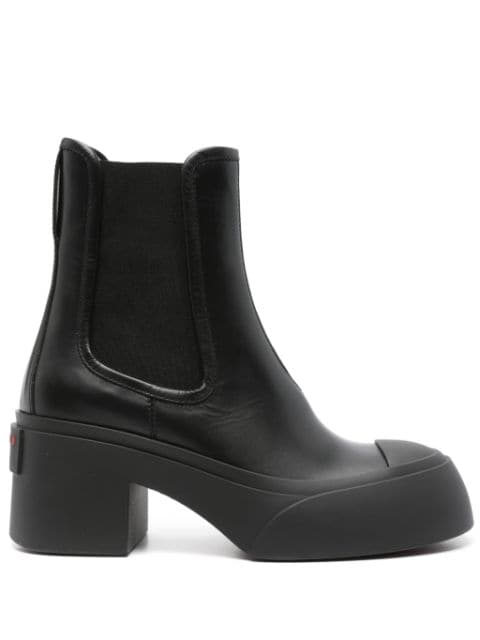 Marni 65mm logo-raised Chelsea boots