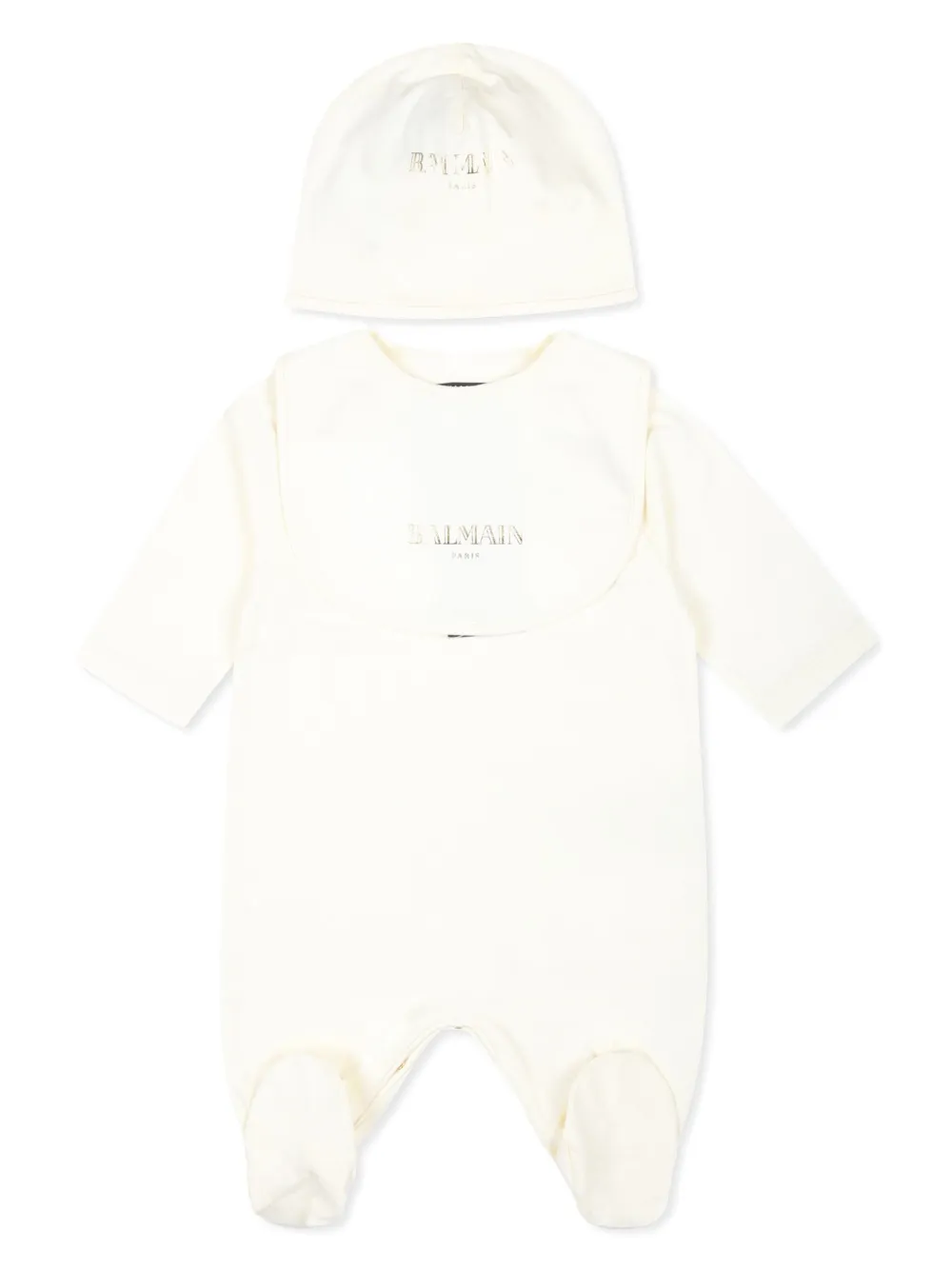 Balmain Kids Pyjama met logoprint Wit