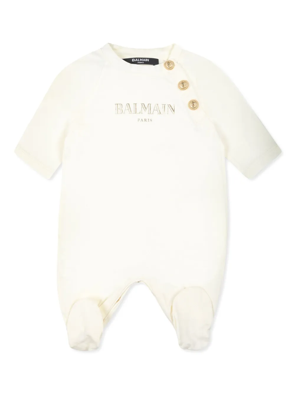 balmainkids Balmain Kids Pyjama met logoprint - Wit