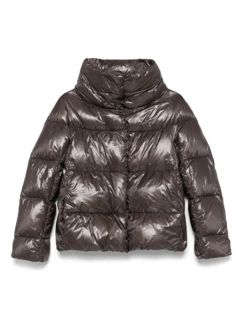 Herno Kids logo-plaque puffer jacket