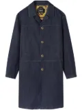 Versace button down coat - Blue