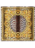 Versace Wild Barocco silk scarf - Yellow