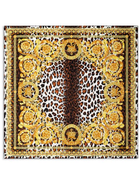 Versace Wild Barocco silk scarf