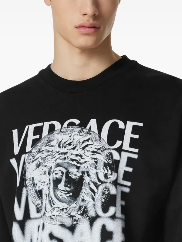 Versace Medusa Medallion Sweatshirt Black FARFETCH IE