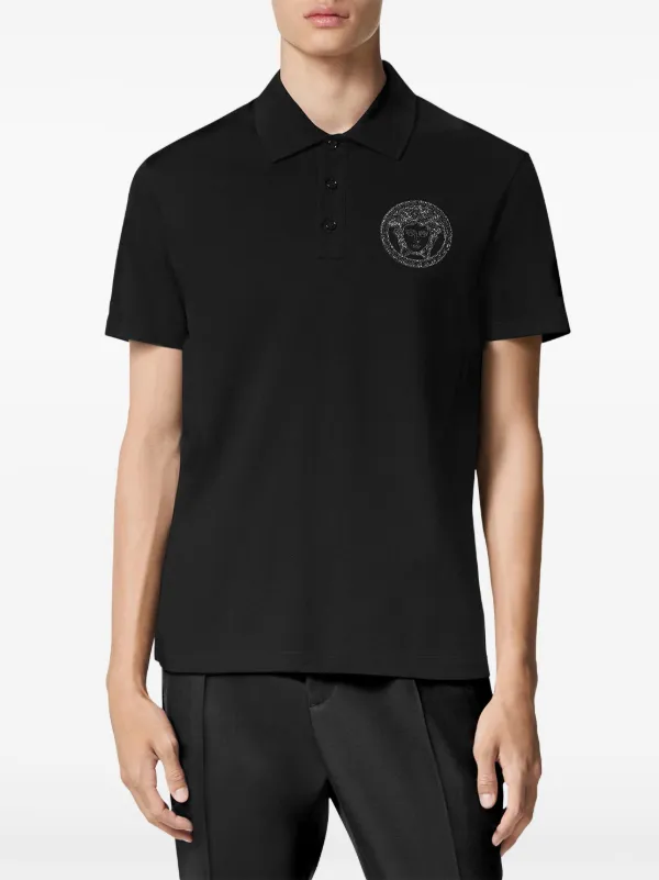 Tシャツ・カットソー VERSACE 'Medusa POP embroidery' polo shirt Versace Medusa Pop Piqué Polo | Saks Fifth Avenue