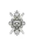 Versace crystal-embellished ring - Silver