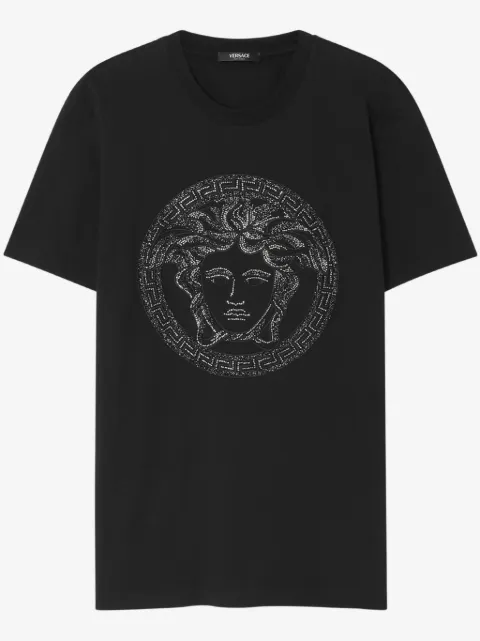 Versace T-Shirt mit Medusa-Kopf-Verzierung