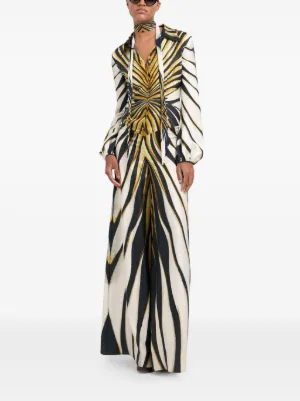 Robe Longue Imprimé Zèbre SKIMS X Roberto Cavalli Taille XL - Neuve Avec étiquette