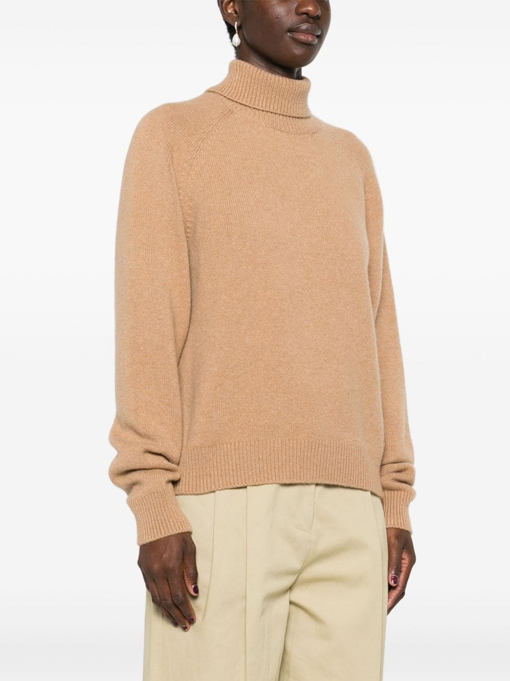 Shop Fendi Logo-embroidered Sweater In Brown