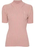 FENDI logo-intarsia top - Pink