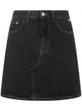 GCDS Chocker denim skirt - Black