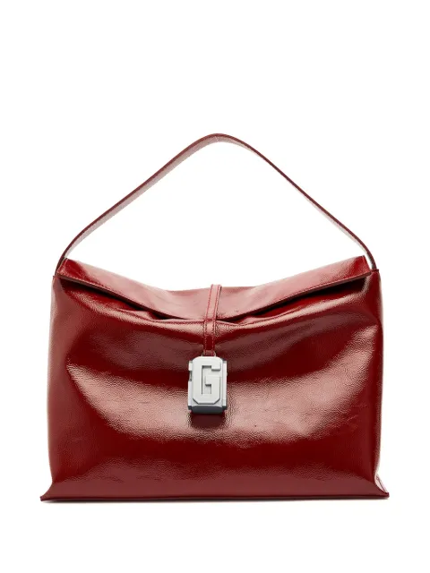 GCDS large leather Comma bag