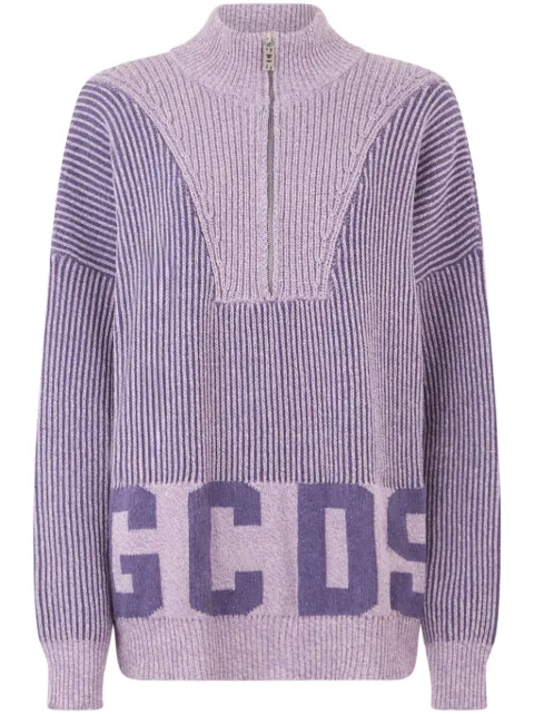 GCDS half-zip jumper