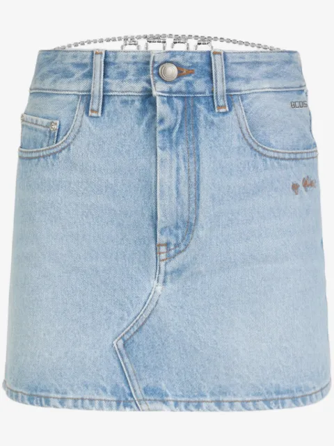 GCDS Chocker denim skirt