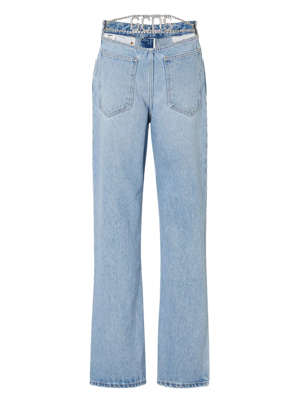GCDS Chocker straight jeans Blauw